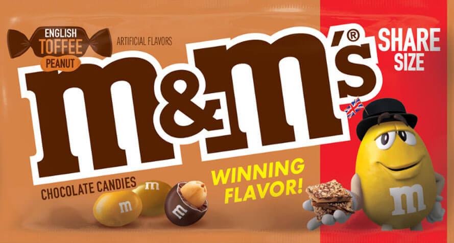 The Newest M&M’s Flavor Vote Winner is an English Toffee Taste Sensation - Candy Warehouse