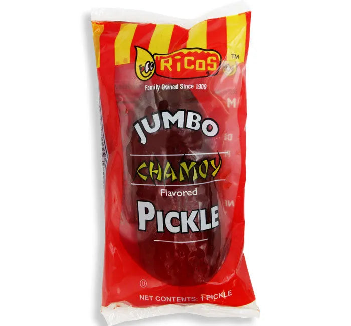 Ricos Jumbo Chamoy Pickle in A Pouch: 12-Piece Box