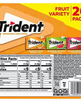 Trident Fruit Variety Sugar Free Gum: 20-Pack