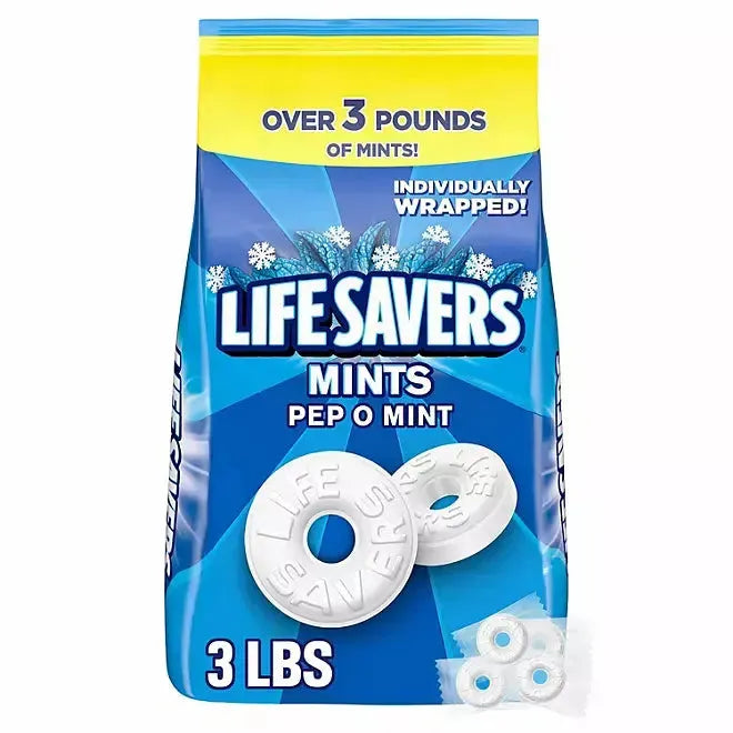 LifeSavers Mint Singles - Pep-O-Mint: 3LB Bag