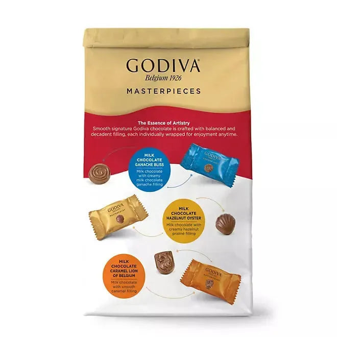 Godiva Holiday Masterpieces Assorted Milk Chocolate: 15-Ounce Bag