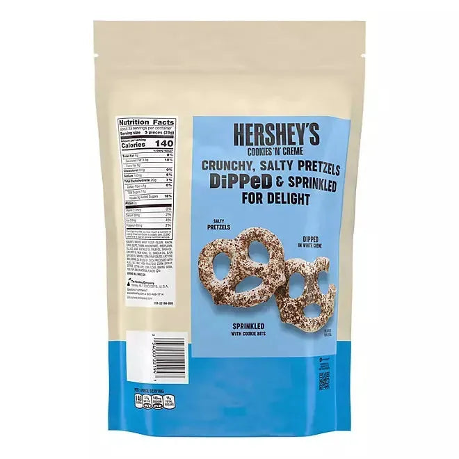 Hershey's Cookies 'N' Creme Dipped Pretzels: 1LB Bag