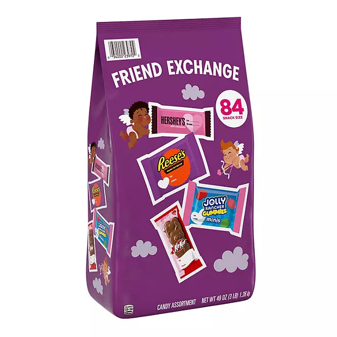 Hershey's Valentine Exchange Chocolates: 84-Piece Bag