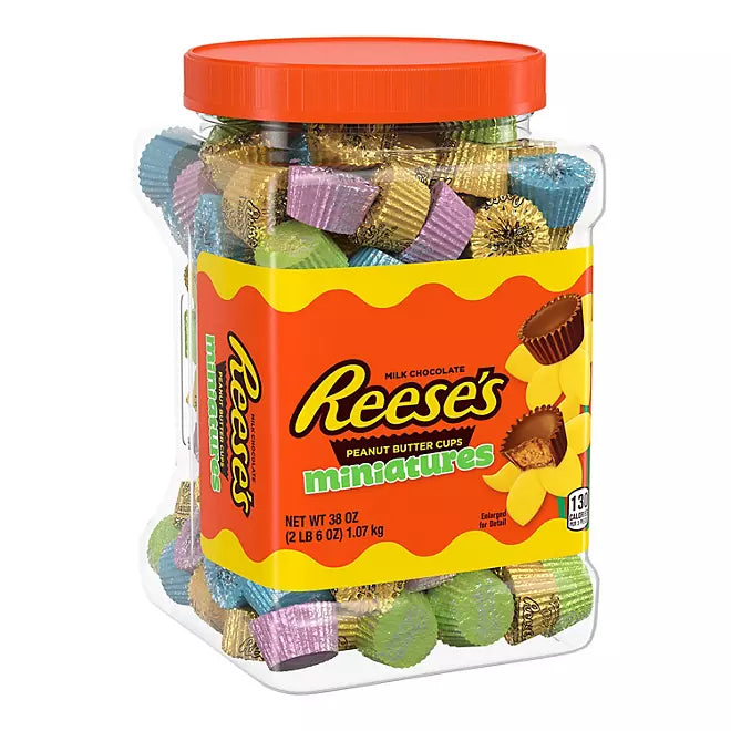 Reese's Easter Peanut Butter Cups Miniatures: 38-Ounce Jar