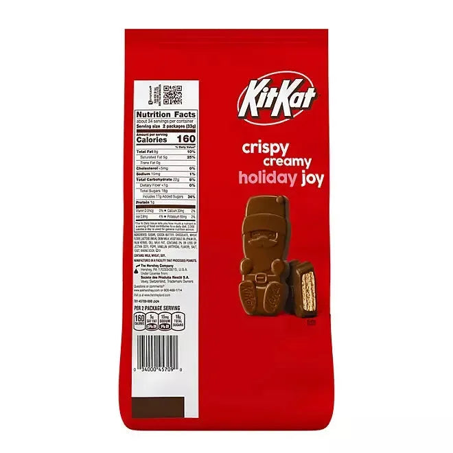 Kit Kat Christmas Santas Chocolate: 2LB Bag