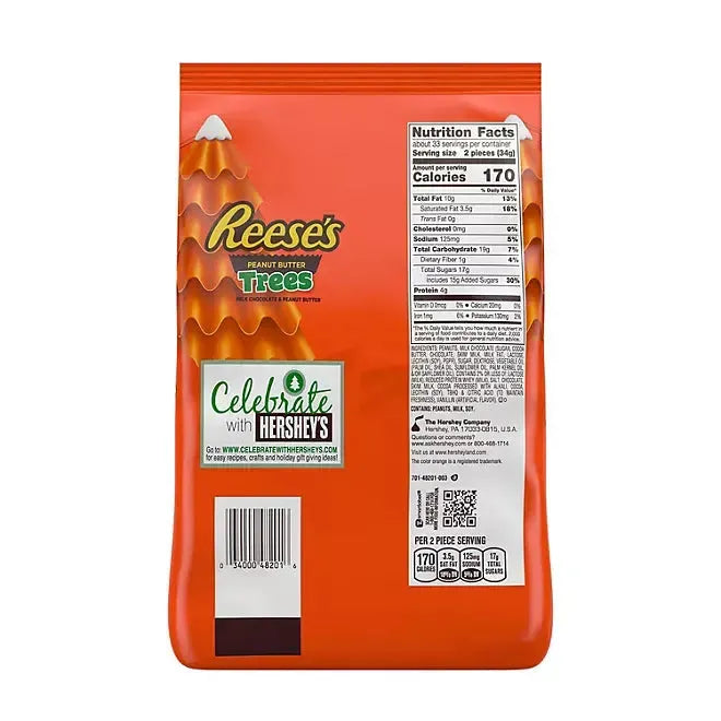 Reeses Christmas Peanut Butter Trees Candy: 2LB Bag