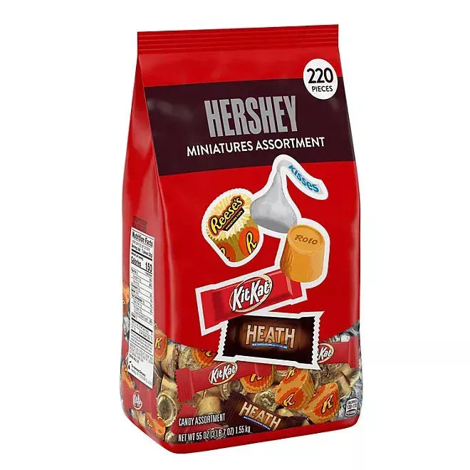 Hershey's Chocolate Miniatures Assortment: 220-Piece Bag