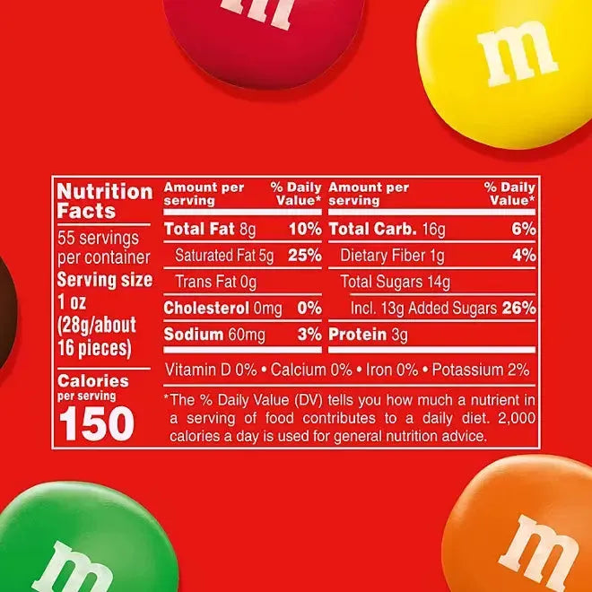 Peanut Butter Milk Chocolate M&M's Candy: 55-Ounce Tub