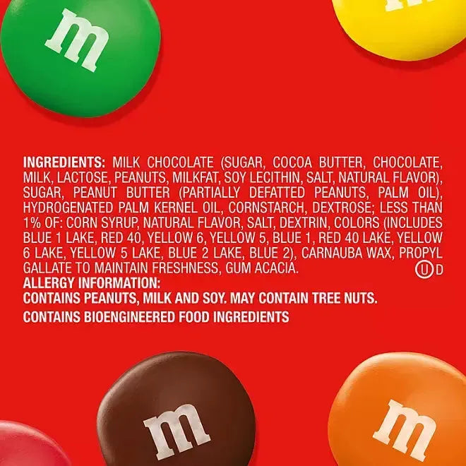 Peanut Butter Milk Chocolate M&M's Candy: 55-Ounce Tub