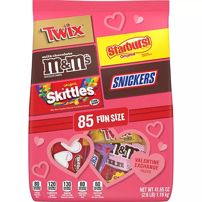 Valentine Chocolate Minis Mix: 85-Piece Bag