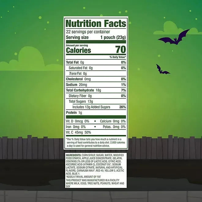 Black Forest Halloween Fruit Snack Packs: 80-Piece Box