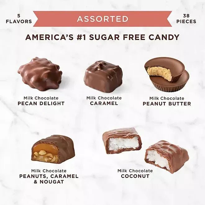 Russell Stover Sugar Free Assorted Chocolates: 38-Piece Bag