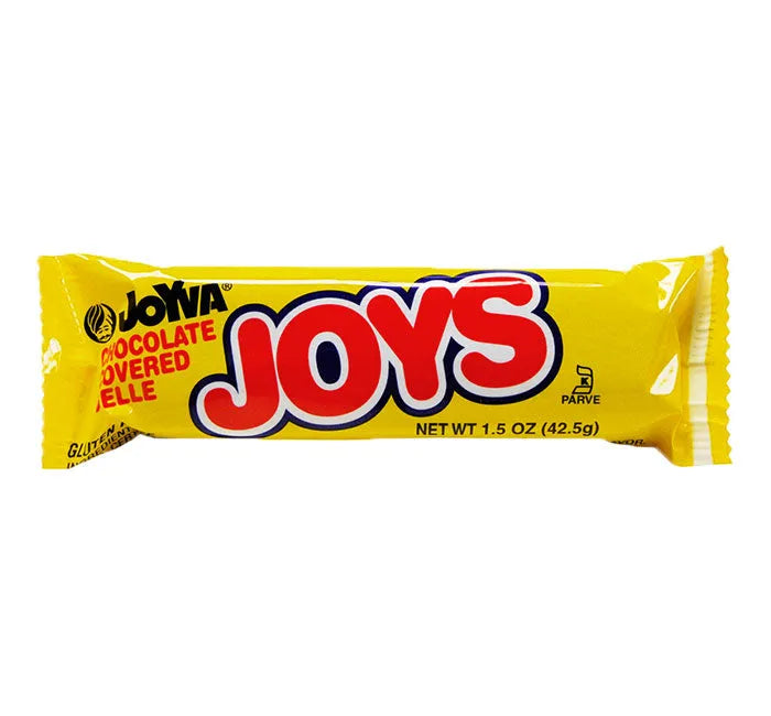 Joyva Joys Chocolate Covered Jelle Raspberry Bars: 36-Piece Box