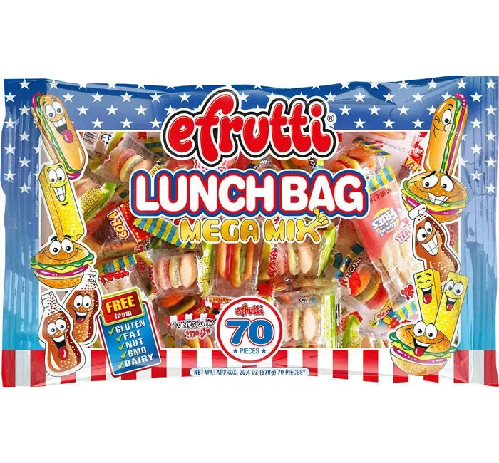 Efrutti Gummy Lunch Candy: 6-Piece Case