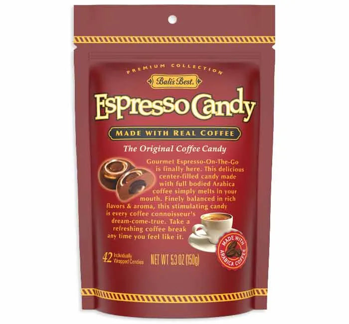 Bali's Best Hard Candy - Espresso Peg Bags: 12-Piece Case