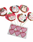 Squishmallows Valentines Day Cookie Pops: 12-Piece Bouquet