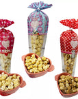 Valentine's Day Popcorn Cones: 12-Piece Bag