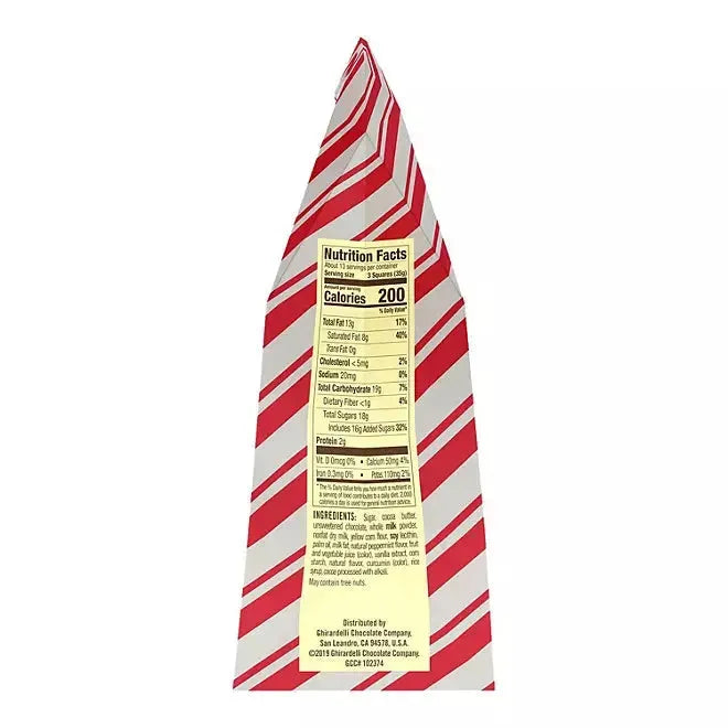 Ghirardelli Peppermint Bark Collection Squares: 1LB Bag