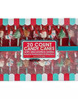 Candy Canes with Christmas Decorated Jellies: 20CT Box