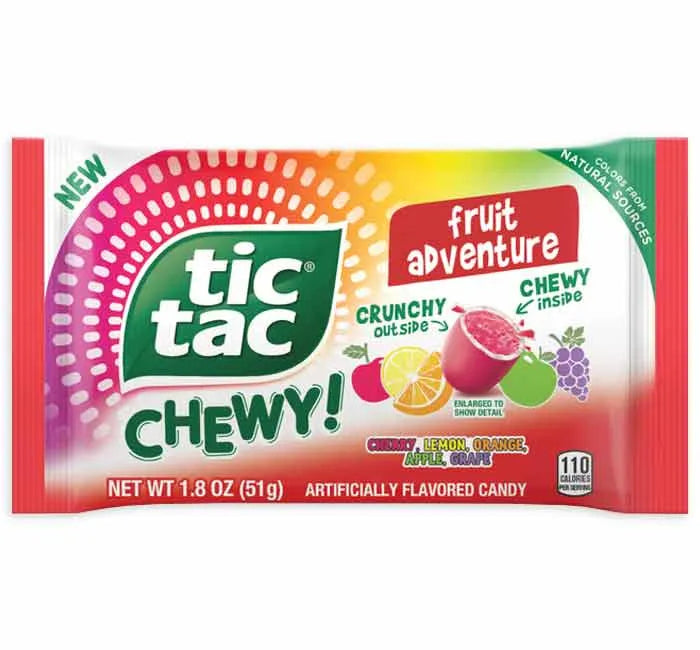 Tic Tac Chewy Fruit Adventure: 24-Piece Display