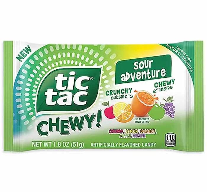 Tic Tac Chewy Sour Adventure: 24-Piece Display