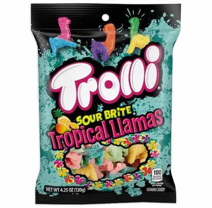 Trolli Sour Brite Tropical Llamas Gummy Candy: 3LB Box