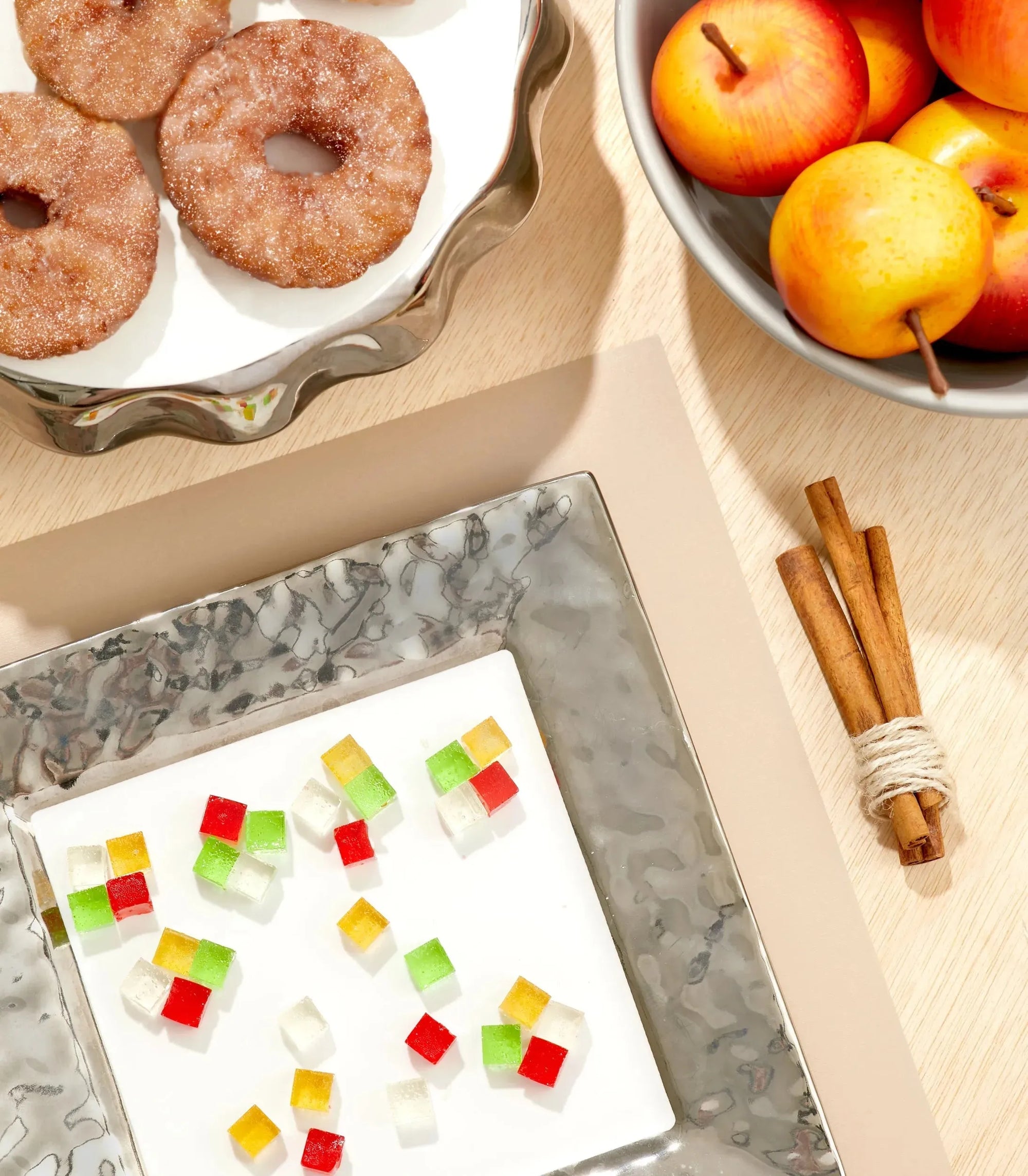 Pure Sugar Candy Apple Cider Donut Candy Cubes