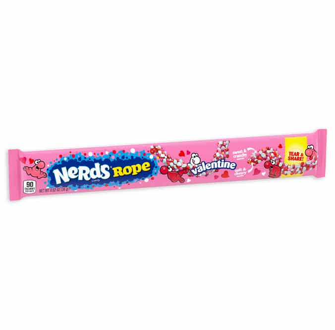 Valentine Nerds Rope Candy Packs: 24-Piece Box