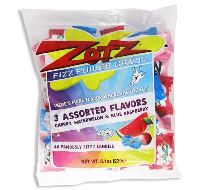 Zotz Assorted Sour Fizz Candy: 6LB Case