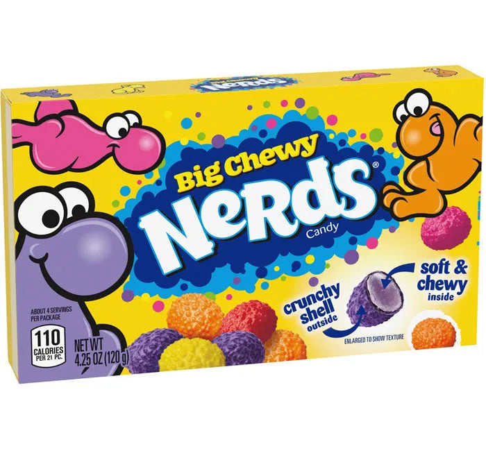 Big Chewy Nerds Candy Theater Box: 12-Piece Case