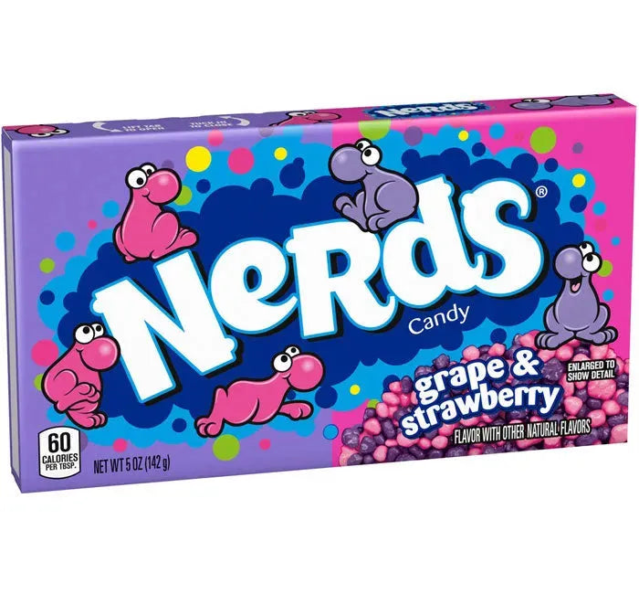 Nerds Candy 5-Ounce Packs Theater Size - Strawberry & Grape: 12-Piece Box