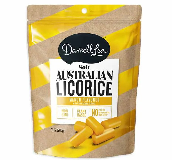 Darrell Lea Mango Soft Australian Licorice Non-GMO: 8-Piece Case