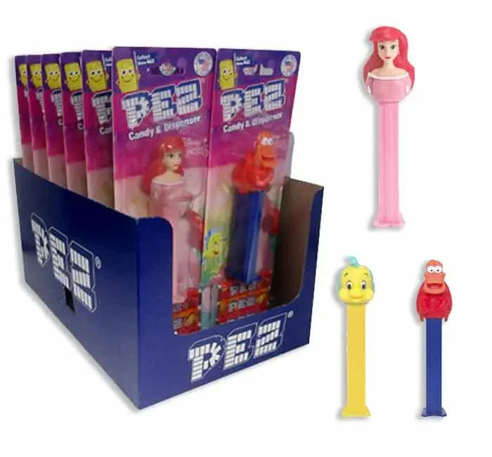 Little Mermaid PEZ Candy Blister Packs: 12-Piece Display