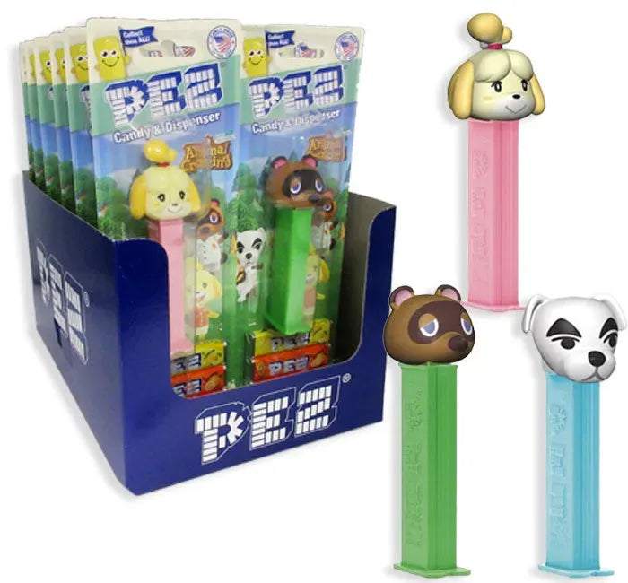 Animal Crossing PEZ Blister Candy Packs: 12-Piece Display