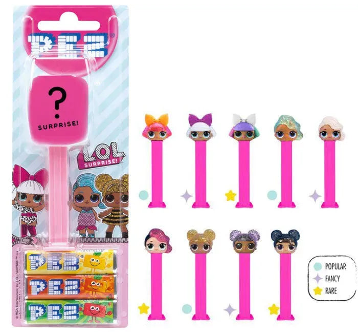 LOL Surprise Assortment PEZ Candy Blister Packs: 12-Piece Display