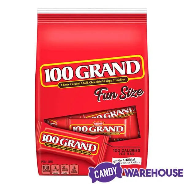 100 Grand Fun Size Candy Bars: 72-Piece Case