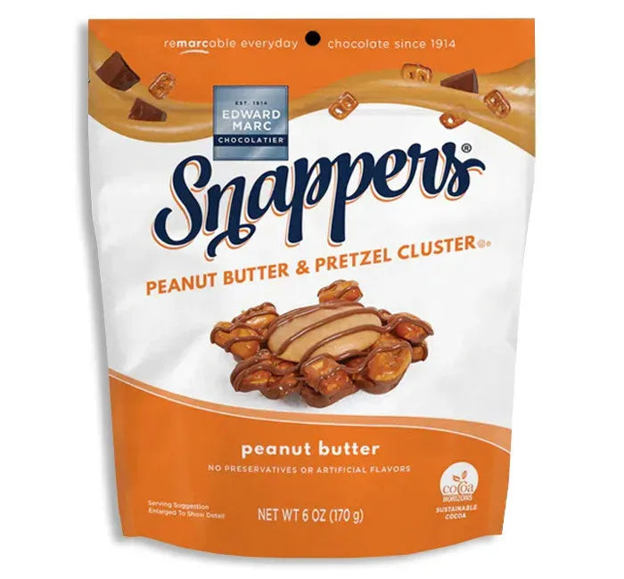 Snappers Dark Chocolate Sea Salt Caramel Pretzels: 10-Ounce Bag