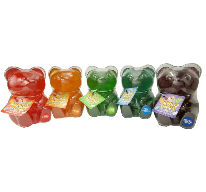 Jumbo Gummy Bears: 12-Piece Case