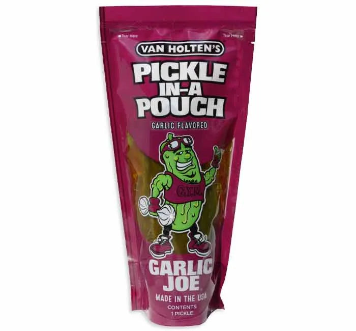 Van Holten's Garlic Joe Pickle in A Pouch: 12-Piece Box