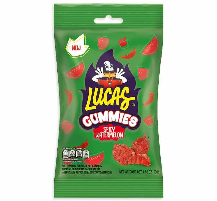 Lucas Spicy Watermelon Gummies: 12-Piece Case