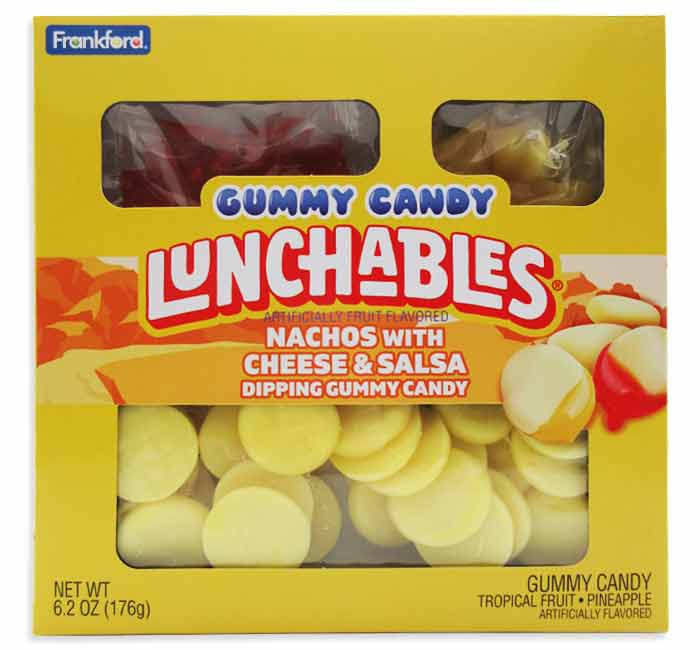 Kraft Nachos Lunchables Gummy Dipping Candy: 12-Piece Case