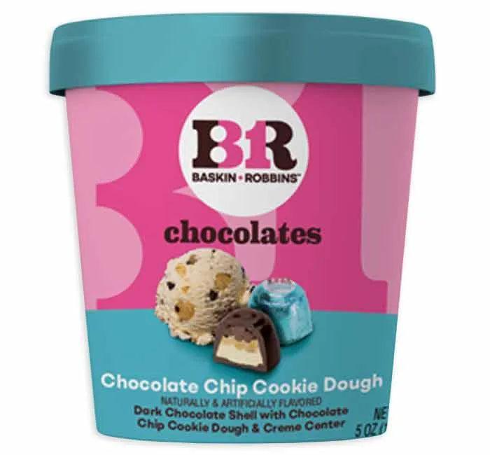 Baskin Robbins Chocolates - Chocolate Chip Cookie Dough: 6-Piece Case