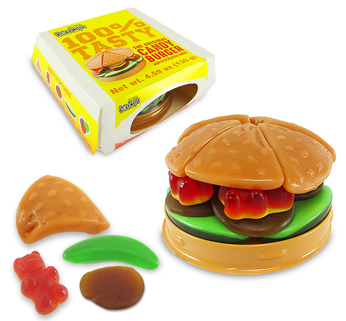 Raindrops Gummy Hamburger: 18-Piece Case