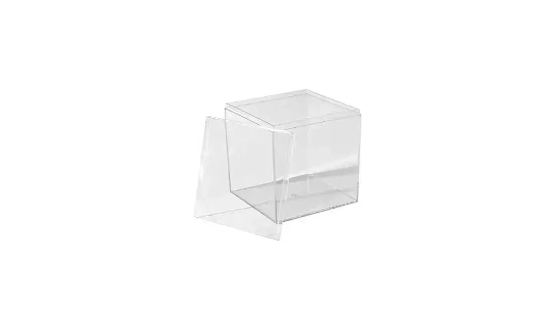 Clear Acrylic Boxes 4''X4''X4'' 4 Pack