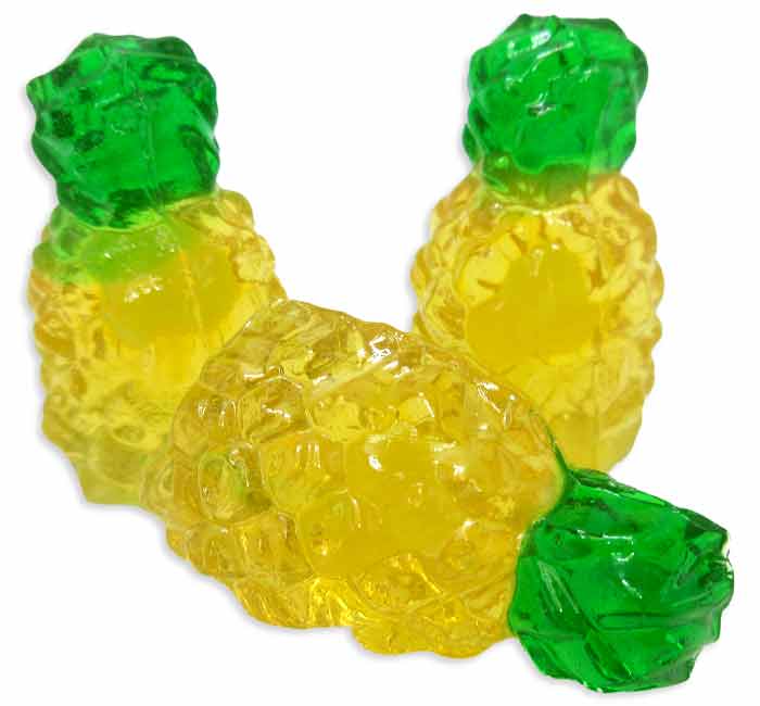 Amos 4D Gummy Pineapple Bursts: 2.2-Pound Bag