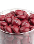 M&M's Milk Chocolate Candy - Maroon: 10LB Bag