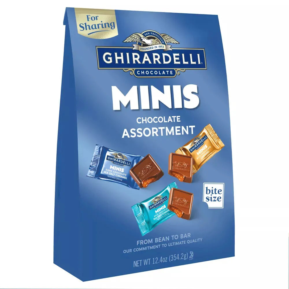 Ghirardelli Assorted Chocolate Mini Squares: 12-Ounce Bag