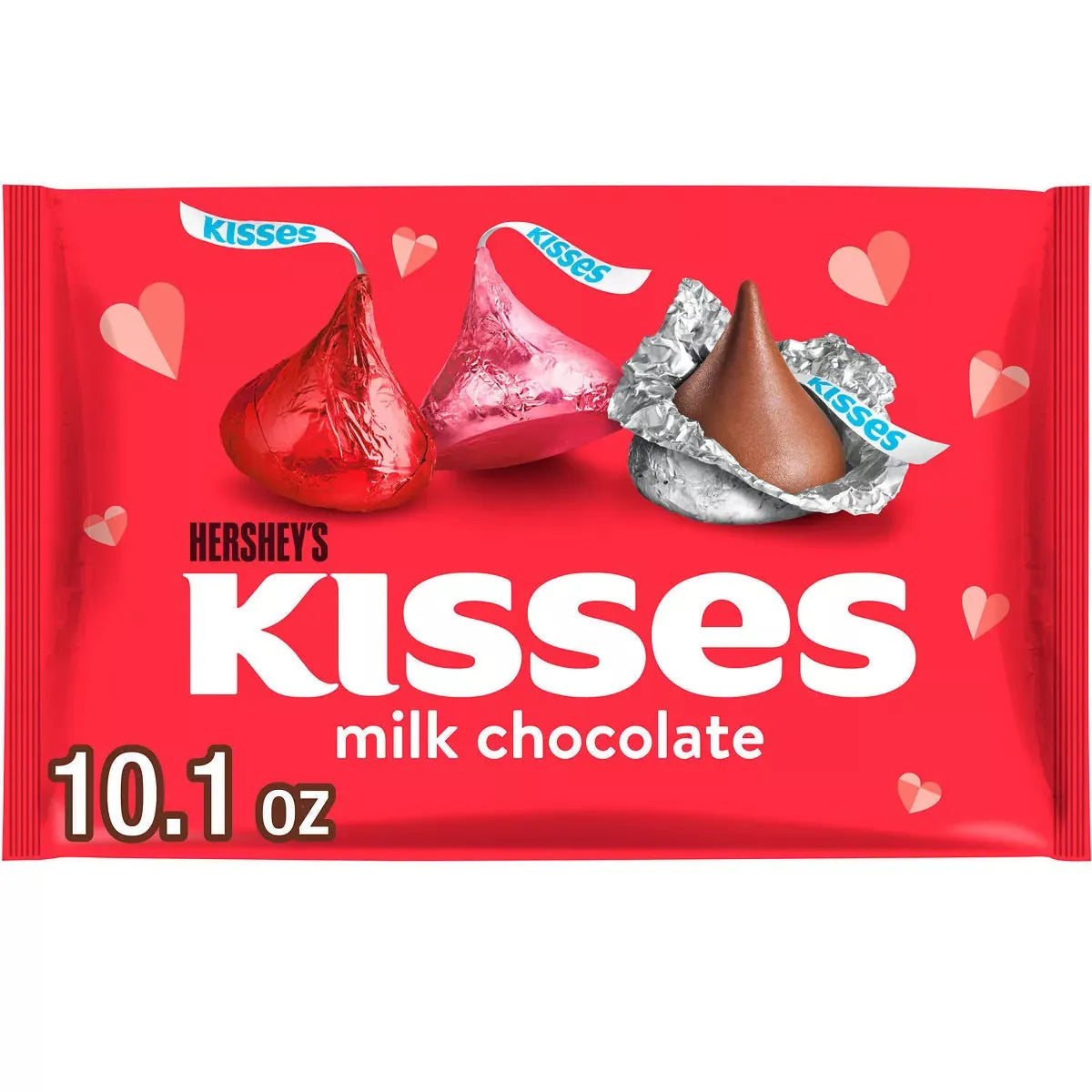 Hershey's Kisses Valentine Foiled Milk Chocolate Candy: 10-Ounce Bag