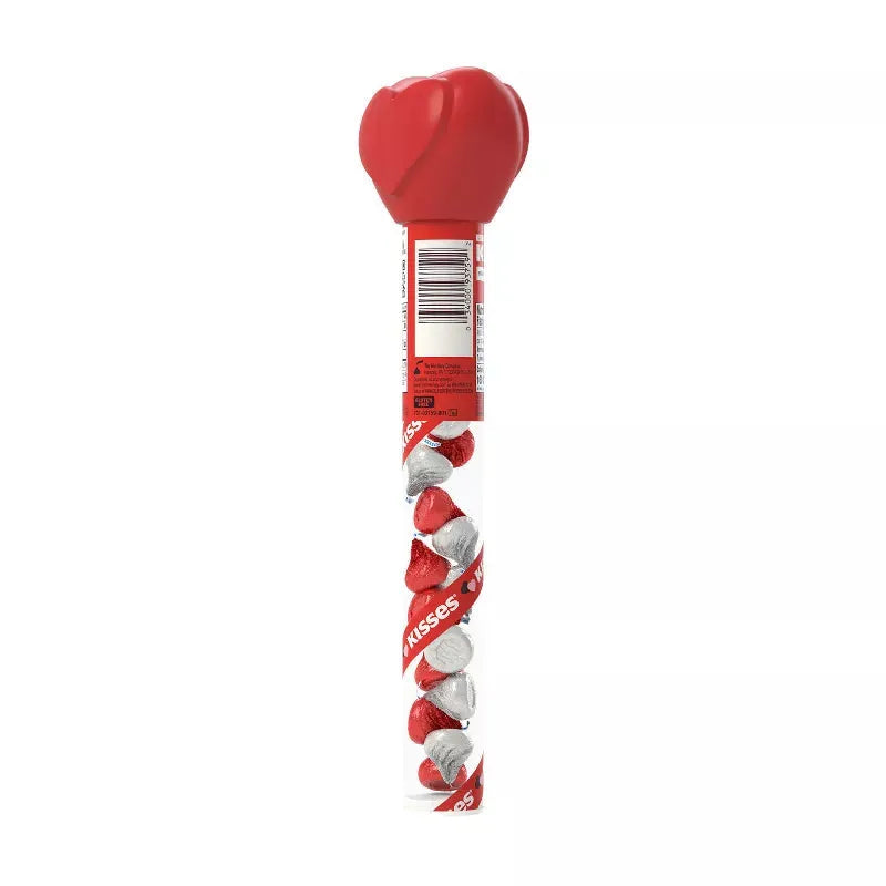 Hershey's Kisses Milk Chocolates Filled Heart: 2.24-Ounce Tube