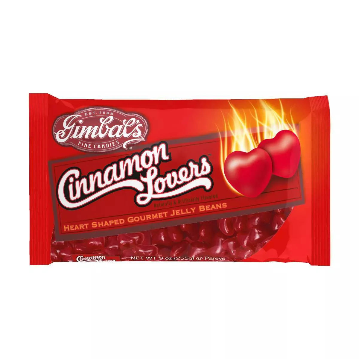 Gimbal's Cinnamon Lovers Candy Hearts: 9-Ounce Bag